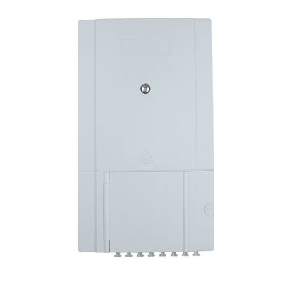PC ABS υλικό Χρησιμοποιούμενο δίκτυο ODN FTTH IP65 εξωτερικό 8 πυρήνες οπτικό ινώδες τερματισμό κουτί