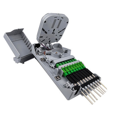 PC ABS υλικό Χρησιμοποιούμενο δίκτυο ODN FTTH IP65 εξωτερικό 8 πυρήνες οπτικό ινώδες τερματισμό κουτί