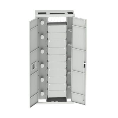 Χάλυβα από ψυχρή έλαση 19 ιντσών Patchpanel εσωτερικό πλατό διανομής οπτικών ινών ODF