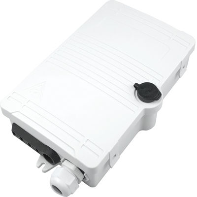 FTTH IP65 εξωτερικό 4 πυρήνες Fiber Optic Termination Box με SC συνδετήρα τοίχος Mount Gray