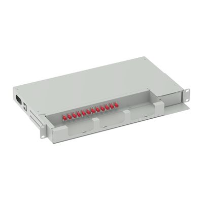12 πυρήνες Οπτικό πλαίσιο διανομής UPC τύπου Swing Patch Panel 19 ίντσες για FTTX 5