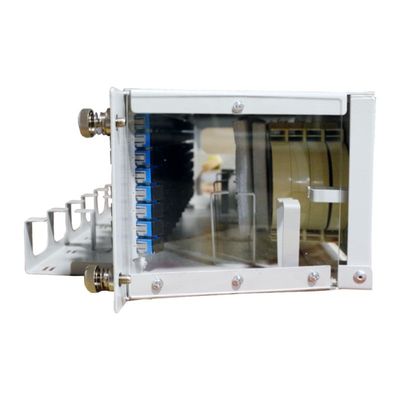 5 Χρόνος Γκρέι 96Cores 19 ιντσών Flip κάτω Fiber Optic Patchpanel για οπτικό εξοπλισμό