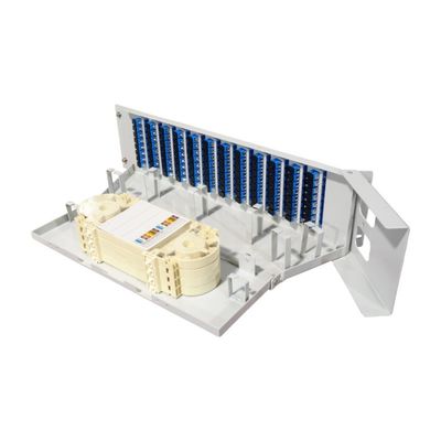 5 Χρόνος Γκρέι 96Cores 19 ιντσών Flip κάτω Fiber Optic Patchpanel για οπτικό εξοπλισμό