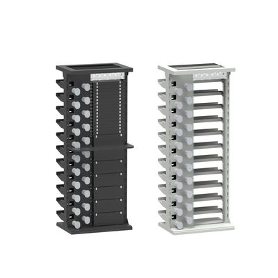 Ανθεκτικό ασημένιο φινίρισμα 47U ODF Rack Cabinet για εσωτερικό δίκτυο FTTH FTTX φορτωμένο