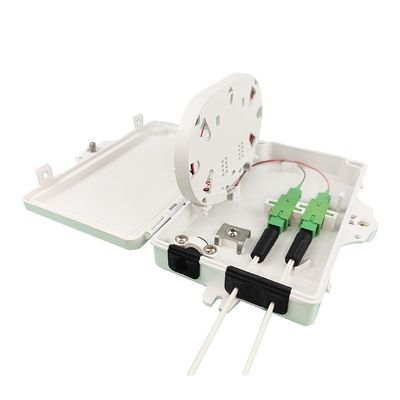 Διανομή δικτύου πρόσβαση εξωτερική FTTH IP65 οπτική ίνα τερματισμός κουτί 2 πυρήνες PC ABS