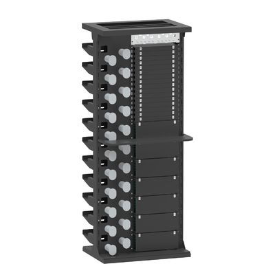 Ανθεκτικό ασημένιο φινίρισμα 47U ODF Rack Cabinet για εσωτερικό δίκτυο FTTH FTTX φορτωμένο