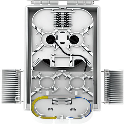 - Φτιαγμένο FTTH IP68 8 πυρήνες Fiber Optic Box διανομής με SC σύνδεσμο 274x175x86