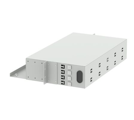 FC APC Οπτικό πλαίσιο διανομής 48 θύρες 19 ιντσών Πίνακας ελαστικών Ιδανικό για FTTX και δίκτυο