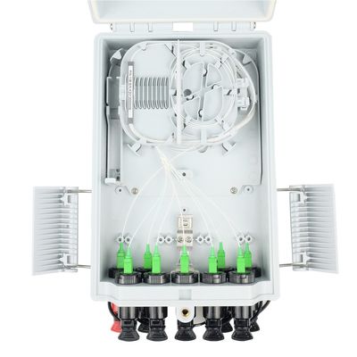 Προσυνδεδεμένη διανομή ινών εξωτερικού FTTH 16 πυρήνες Splitters Οπτικό τερματικό κουτί