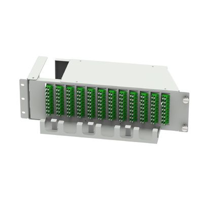 19 ιντσών οπτικό εξοπλισμό ινών LC APC τύπου 96 πυρήνες Swing οπτικό patchpanel με 5 χρόνων