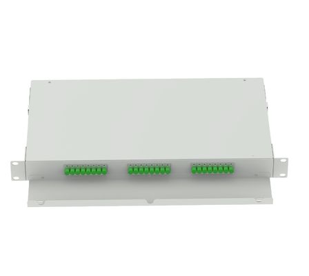 FC APC 24 θύρες οπτικό πλαίσιο διανομής για το δίκτυο FTTX ODN από ψυχρά ελαστικό χάλυβα
