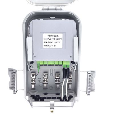 16 Port FTTH Fiber Optic Terminal Box IP65 Wall Pole Mount Εξωτερικά κουτιά για FTTx