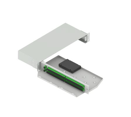 19 ιντσών Fiber Optic Splitter Patchpanel Sub-ODF Swing Type APC SC Οπτική ίνα για ODN FTTX-