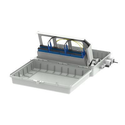 Γκρι 4 λιμάνια Fiber Optic Box Διανομή IP65 Αδιάβροχο για εξωτερικούς σε δίκτυο μοντέλο