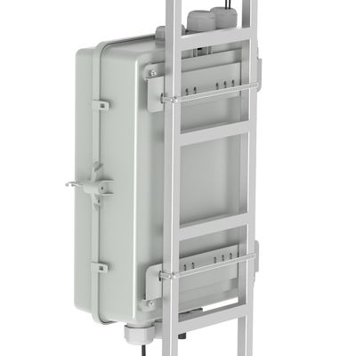 Γκρι 4 λιμάνια Fiber Optic Box Διανομή IP65 Αδιάβροχο για εξωτερικούς σε δίκτυο μοντέλο