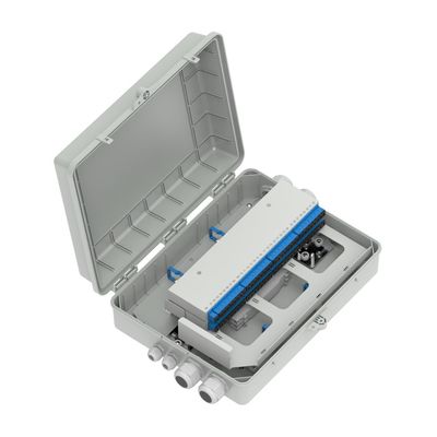 Γκρι 4 λιμάνια Fiber Optic Box Διανομή IP65 Αδιάβροχο για εξωτερικούς σε δίκτυο μοντέλο