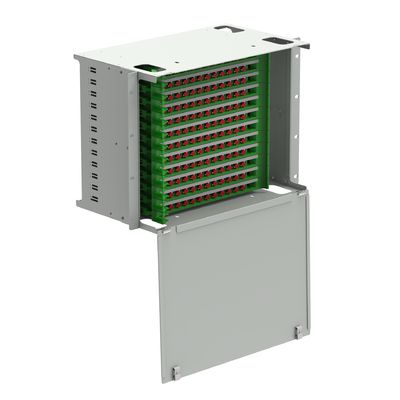 144 θύρες FC τύπου οπτικής ινώδους διανομής patchpanel για υπο-οπτική διανομή πλαίσιο