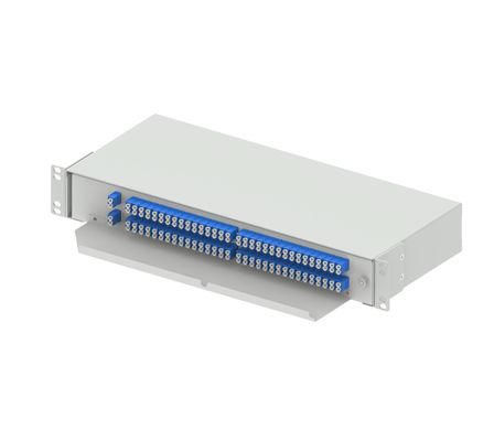 19 ιντσών Swing Type SC UPC Fiber Optic Splitter για το δίκτυο FTTH Optical Fiber Patchpanel