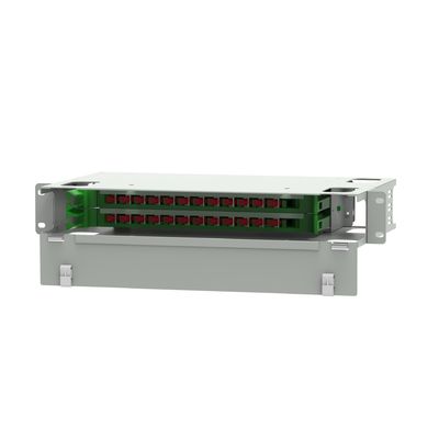24 Port FC Τύπος οπτικής ινώδους διανομής Patchpanel Οπτική ινώδης εξοπλισμός με 5 χρόνων