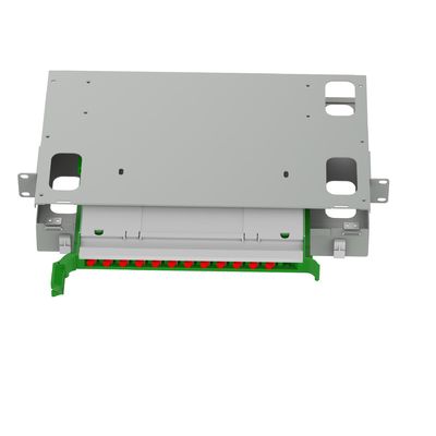 FC τύπου 12 θύρες οπτικής ινώδους διανομής patchpanel ιδανικό για FTTX ODF στα κέντρα δεδομένων