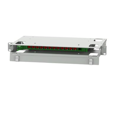 FC τύπου 12 θύρες οπτικής ινώδους διανομής patchpanel ιδανικό για FTTX ODF στα κέντρα δεδομένων