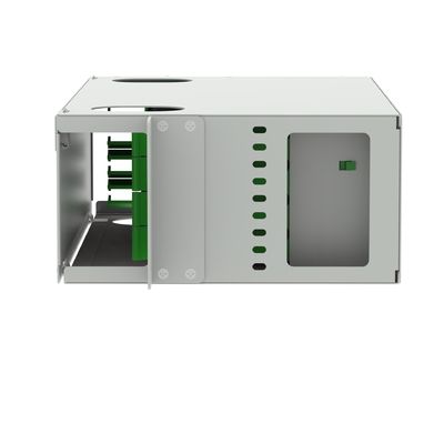 E2K Τύπος 48 θύρες Fiber Optic διανομή patchpanel σε λευκό για εφαρμογές FTTX