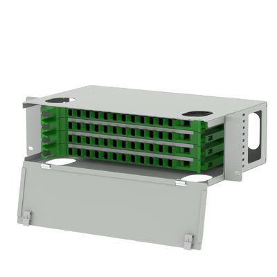 SC UPC Connector 48 Port Fiber Distribution Patch Panel για εσωτερικό δίκτυο ODF FTTH