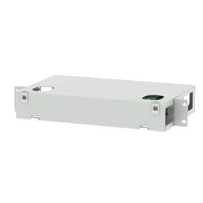 Γκρέι LC τύπου 24 θύρες οπτική ίνα διανομή patchpanel για χώρο εξοικονόμηση κέντρου δεδομένων