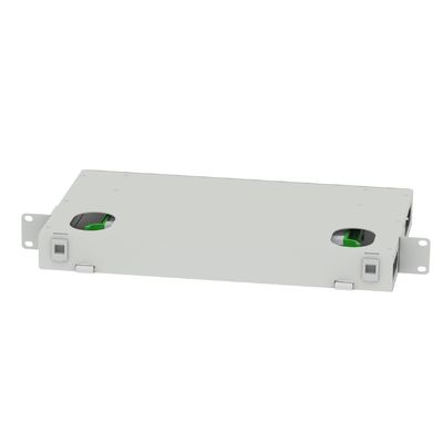 Προσιτό GRAY LC τύπου 12 θύρες Fiber Optic διανομή patchpanel για το κέντρο δεδομένων