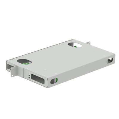 Προσιτό GRAY LC τύπου 12 θύρες Fiber Optic διανομή patchpanel για το κέντρο δεδομένων