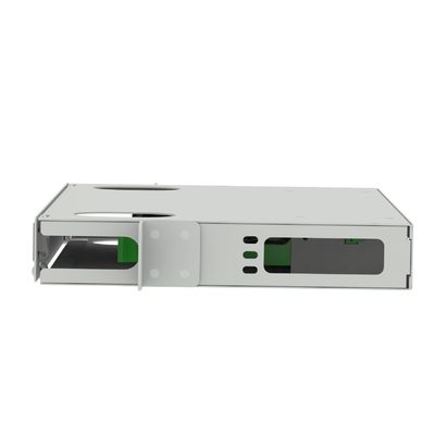 Προσιτό GRAY LC τύπου 12 θύρες Fiber Optic διανομή patchpanel για το κέντρο δεδομένων