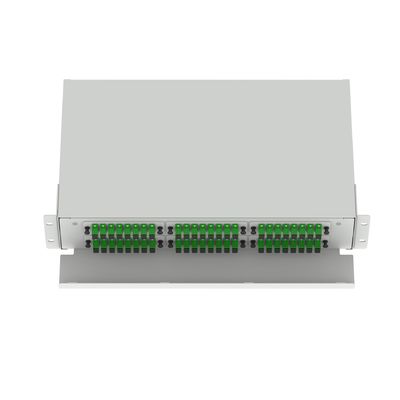 Μαύρο 48-Port SC Type 2U Fiber Distribution Patchpanel για εφαρμογές κέντρων δεδομένων