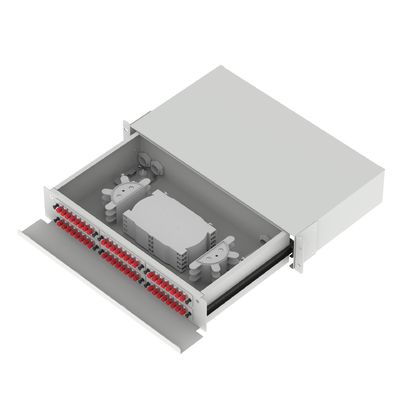 Κέντρο δεδομένων Οπτική διανομή ινών Patchpanel 48 θύρες Εξοπλισμός με 5 περίοδος