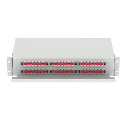 Κέντρο δεδομένων Οπτική διανομή ινών Patchpanel 48 θύρες Εξοπλισμός με 5 περίοδος
