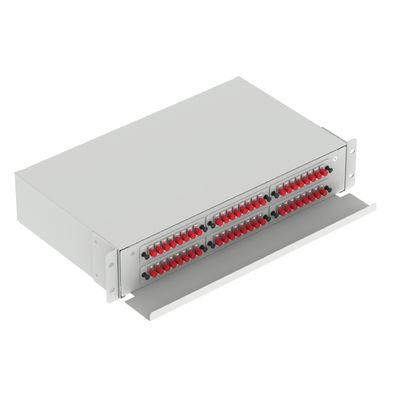 Κέντρο δεδομένων Οπτική διανομή ινών Patchpanel 48 θύρες Εξοπλισμός με 5 περίοδος