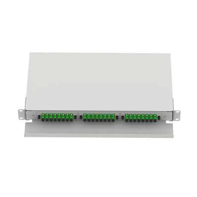 Τύπος SC 1U 24 Port Patchpanel διανομής οπτικών ινών για FTTX