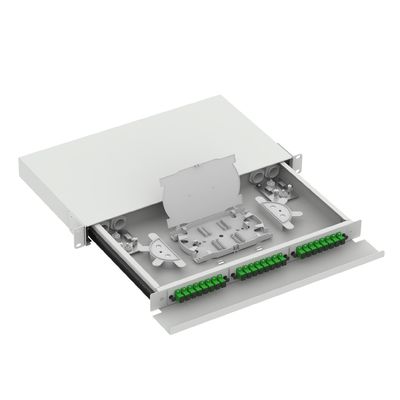 Τύπος SC 1U 24 Port Patchpanel διανομής οπτικών ινών για FTTX