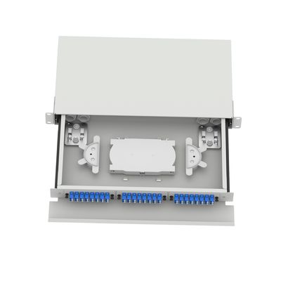 5 LC τύπου 1U 48 θύρα Patchpanel διανομής οπτικών ινών για FTTX τύπου συνδέσμου LC