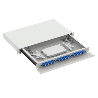 5 LC τύπου 1U 48 θύρα Patchpanel διανομής οπτικών ινών για FTTX τύπου συνδέσμου LC