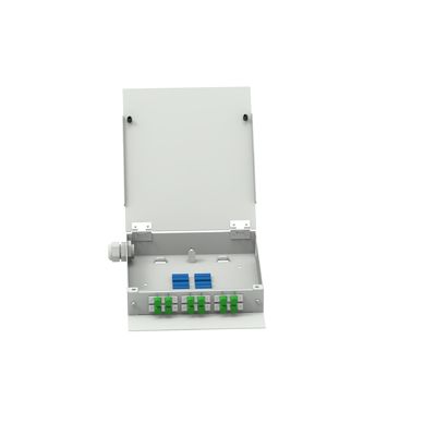 Χάλυβα από ψυχρή έλαση 12 πυρήνες FC APC τύπου FTTH τερματικό κουτί οπτικών ινών για δίκτυο ODN