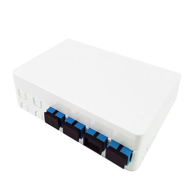 Δίκτυο FTTH εσωτερικό 4 πυρήνες SC UPC πλαστικό οπτικό ινώδες πλαστικό πίνακα πίνακα υποδομής σε γκρι