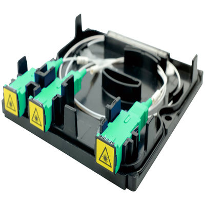 FTTH 2 πυρήνες SC APC πλαστική οπτική ίνα διαχωριστικό πίνακα πίνακα υποδομής με 3 φορές