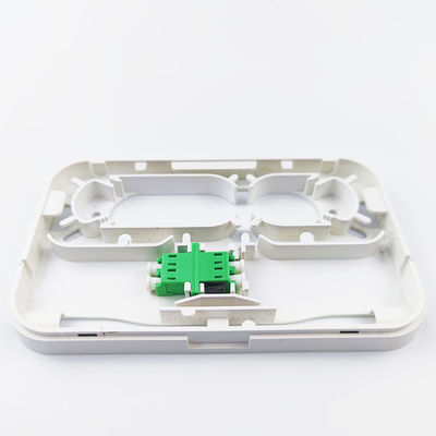 1 Port Gray APC πλαστική οπτική ίνα πλαστική πλακέτα υποδομής για εσωτερικό δίκτυο FTTH