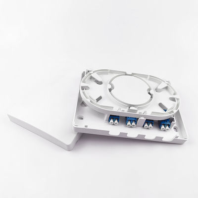 150*110*30mm FTTH Δίκτυο εσωτερικού 4 πυρήνες LC UPC πλαστικό οπτικό ινώδες πίνακα πίνακα υποδομής
