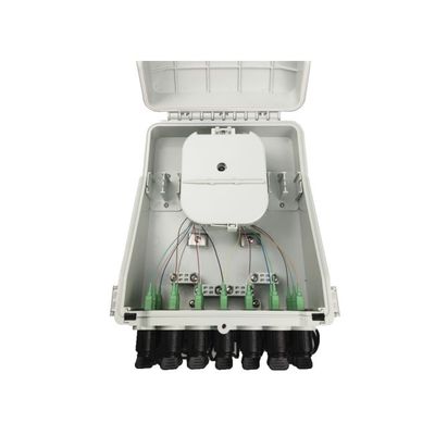 24Cores IP65 FTTH Τείχος/Πόλος Φύλακες Οπτικής Διανομής PC ABS υλικό