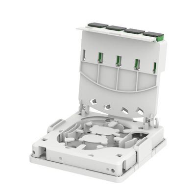4-Port SC Indoor Fiber Socket Wall/DIN-Rail Mounted για δίκτυο FTTH 5 εγγυημένο